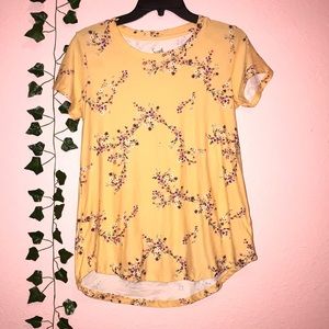 Yellow flower shirt